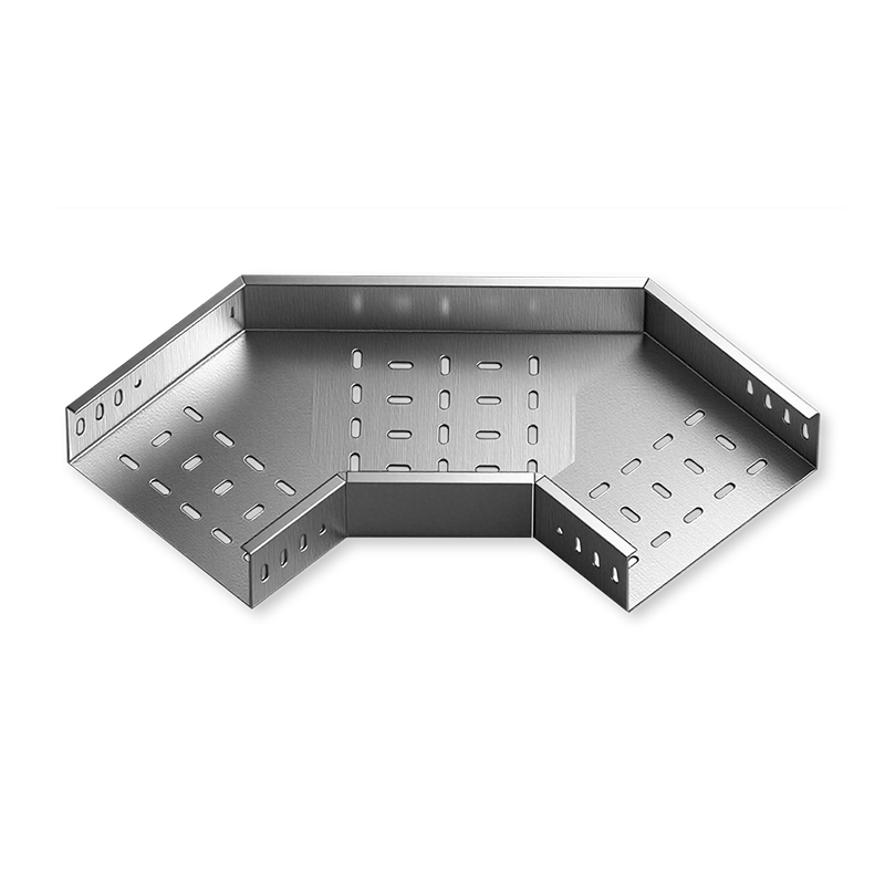 Bandeja de cables perforada horizontal 90° codo